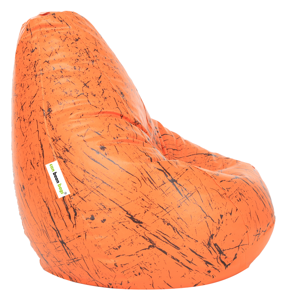 Orka Digital Printed XXL Bean Bag Cover Without Beans (Paint Brush, Black) view 4